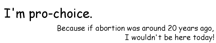 Abortion Bumper Sticker