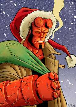 Hellboy Santa