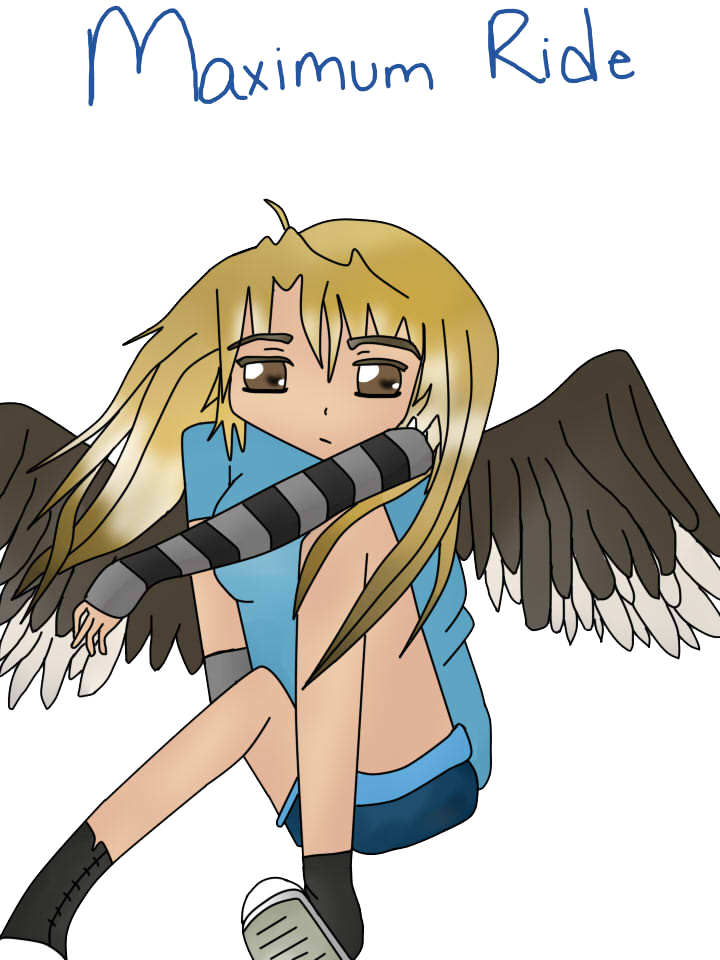 Maximum Ride Book Cover :Anime Version: by GoldenAlice on DeviantArt