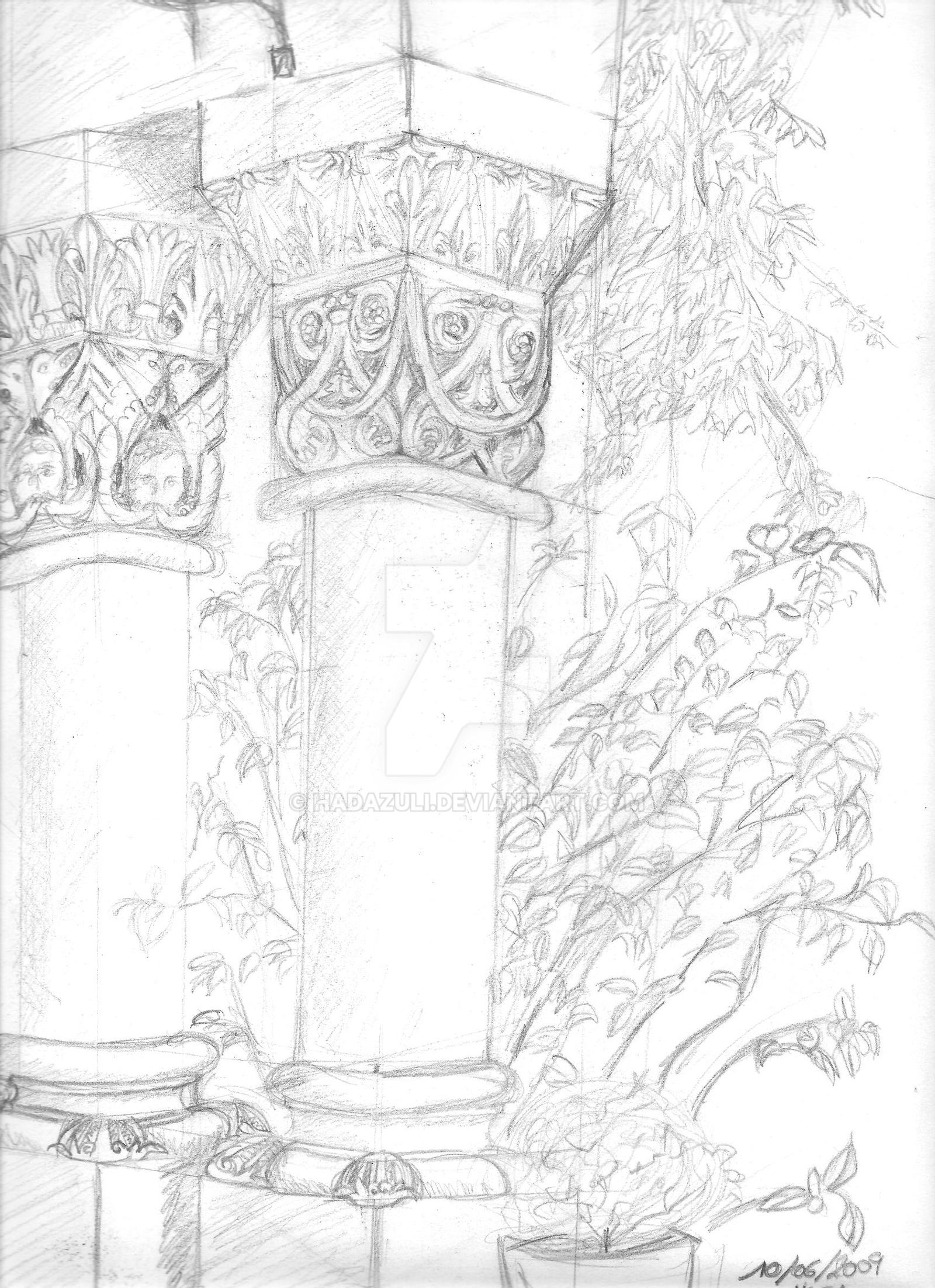 portal and columns neoromanics