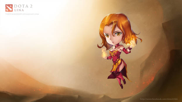 Lina, the Slayer - Chibi DotA 2