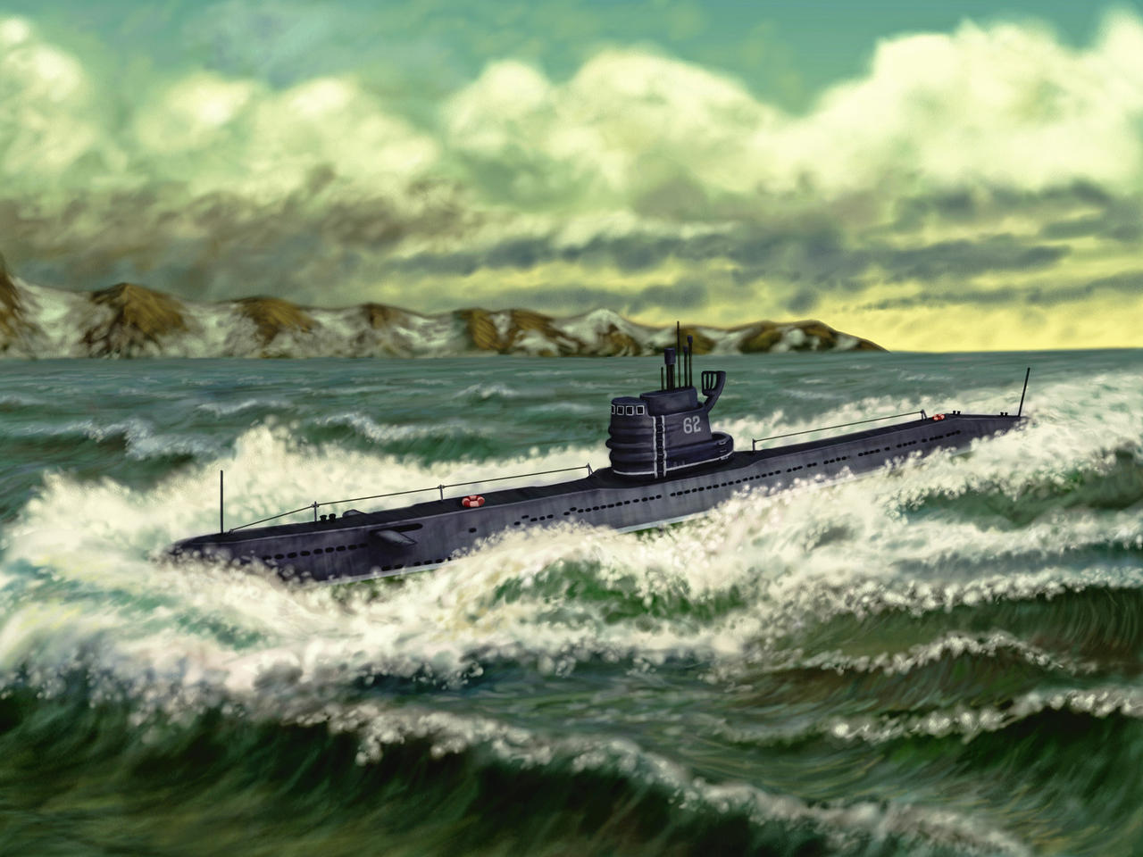 Project 613 submarine by U-Joe on DeviantArt