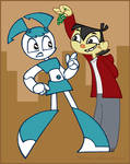 My life as a teenage robot by lithiumboy