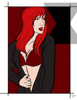 Black widow Pin up