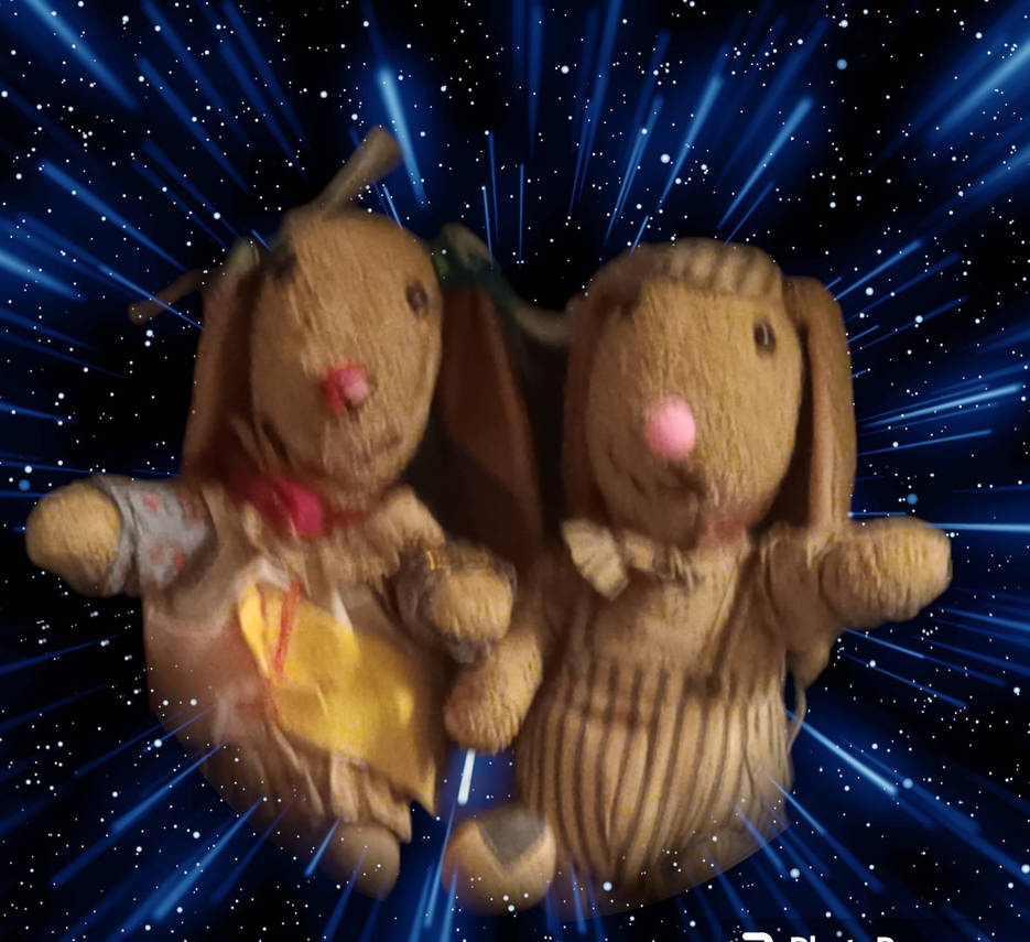 Rabbits by nature/space joy!!!!! by 45atatat123 on DeviantArt
