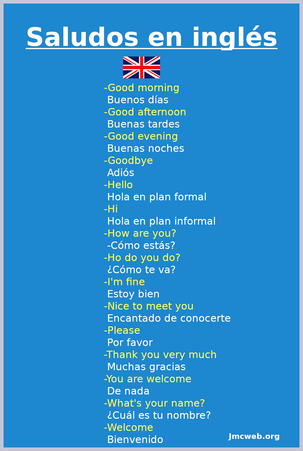 Saludos-ingles by rafsalrz on DeviantArt Saludos-ingles by rafsalrz on DeviantArt