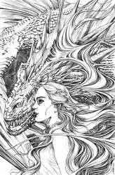 The girl with the dragon