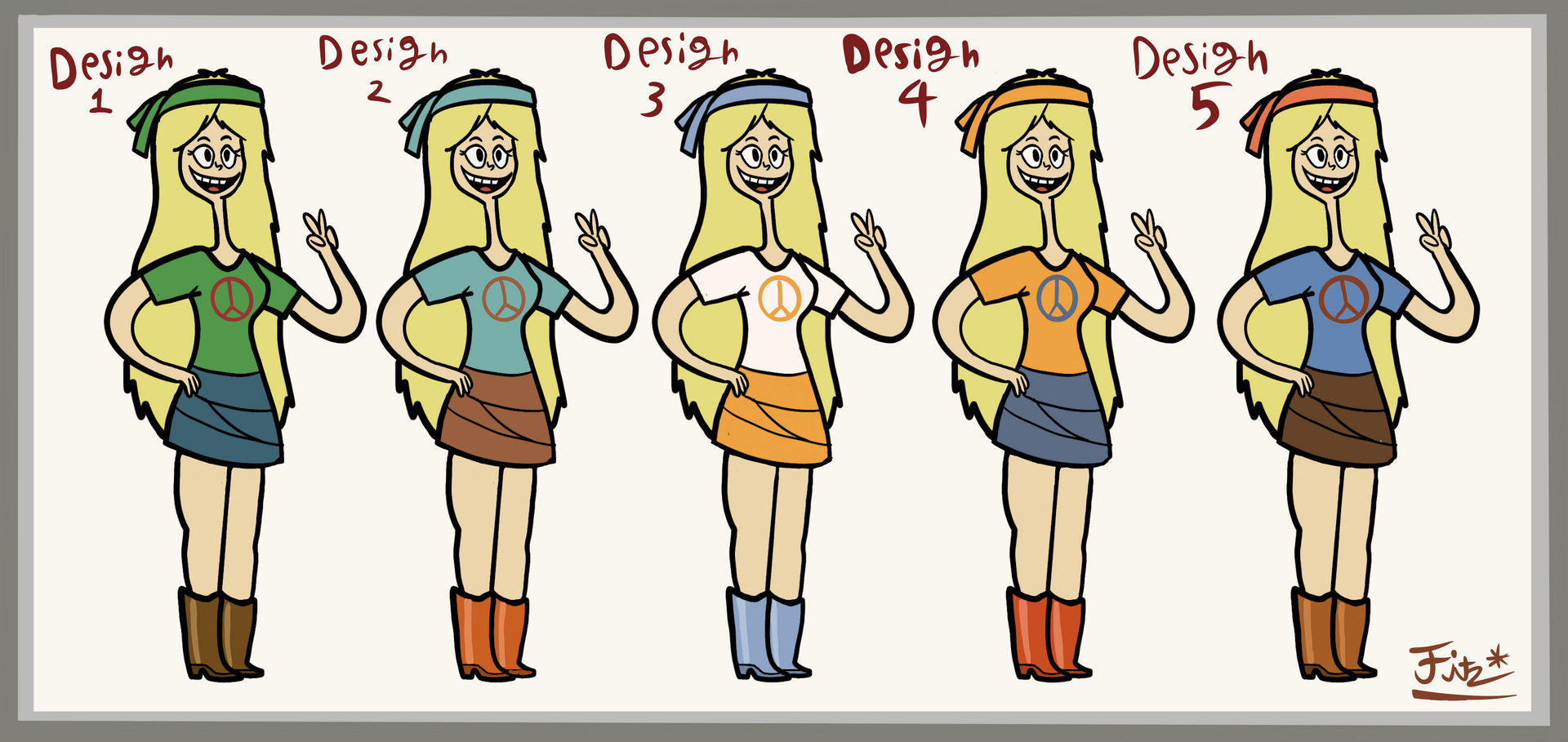 Character Color Variation Choices by fitzsanchez on DeviantArt