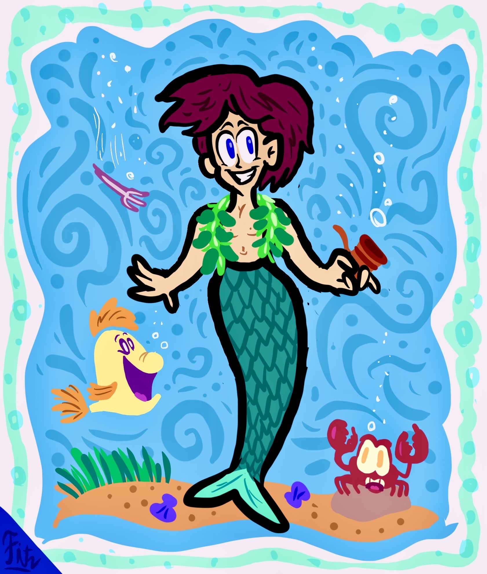 The Little Merboy by FSartNshow on DeviantArt