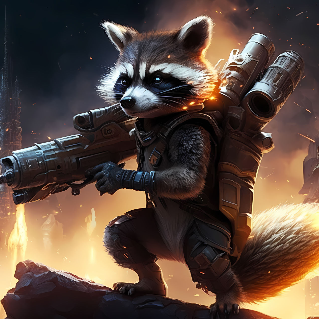 Rocket Racoon by R3DRUM81 on DeviantArt
