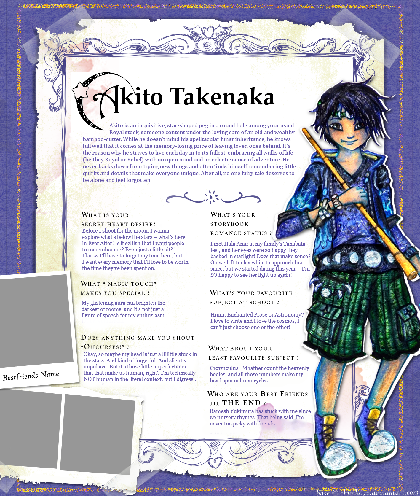 EAH bio: son of Kaguya-Hime, Akito Takenaka