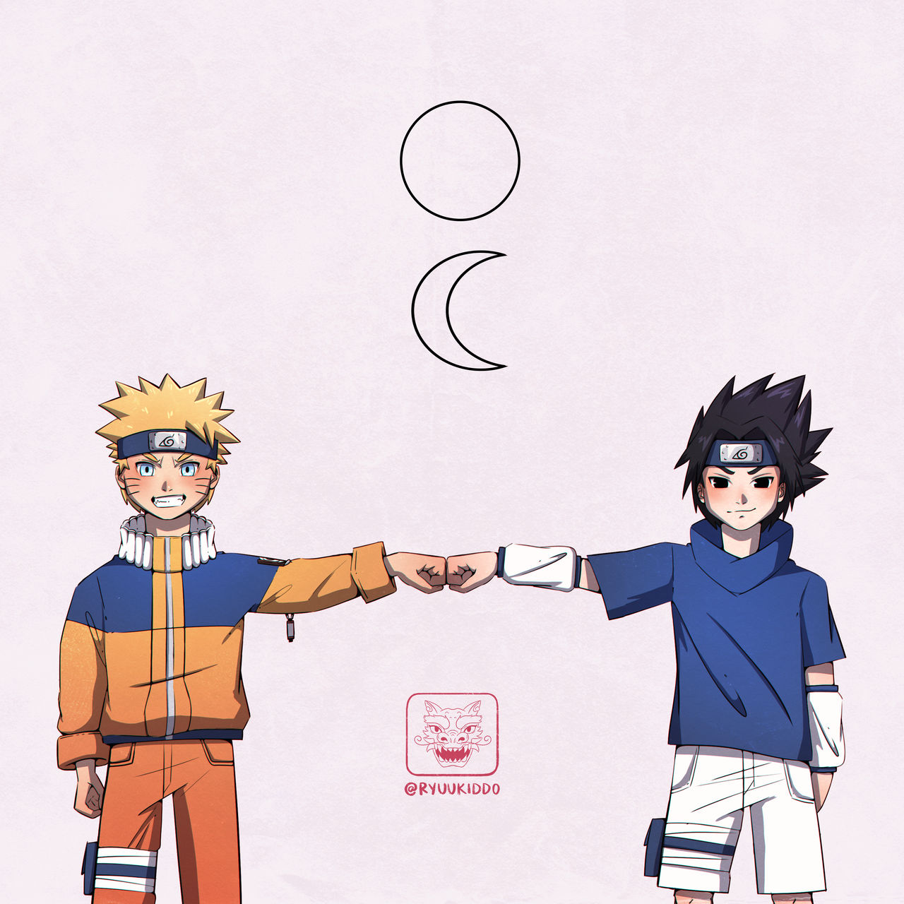naruto and sasuke // sun and moon by ryuukiddo on DeviantArt