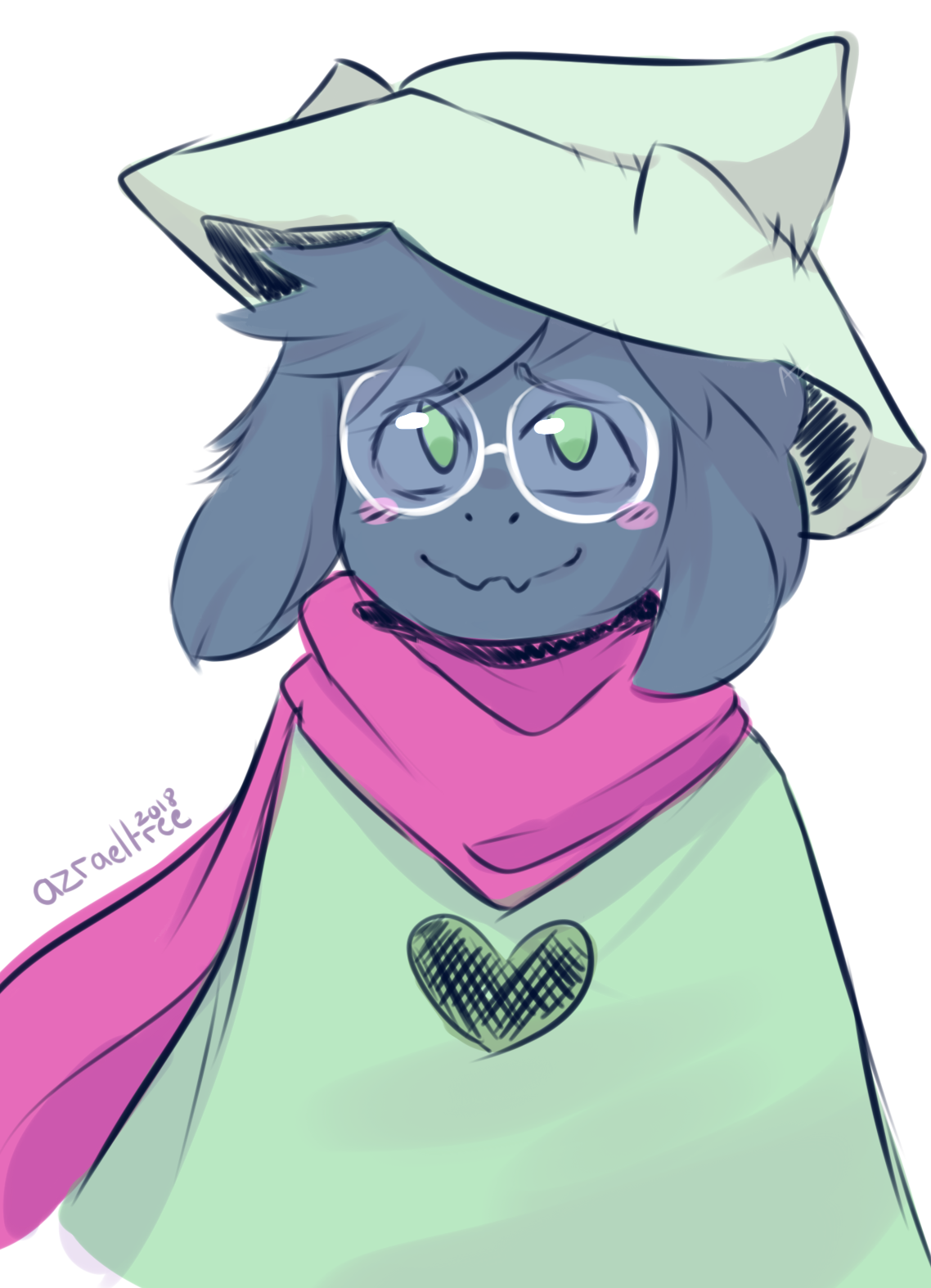 Deltarune Ralsei 2 - fanart by AzraelTree on DeviantArt