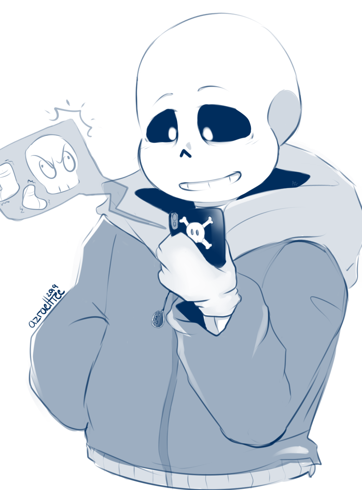 Fanart Undertale Sans Sketch By Azraeltree On Deviantart