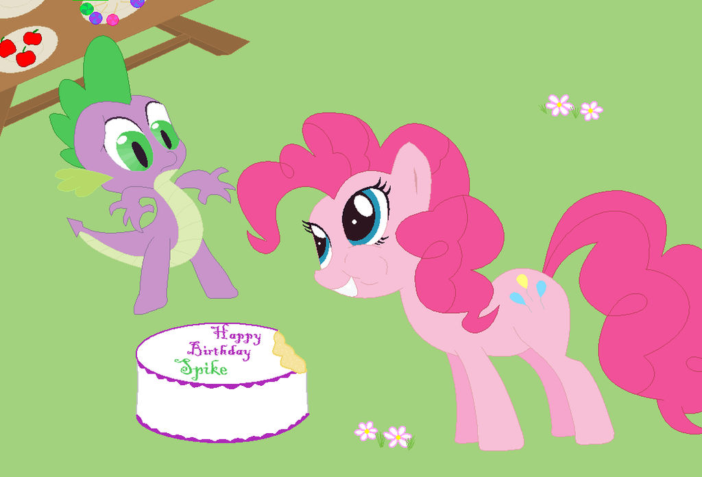 Pinkie Pie, a cake for Spike