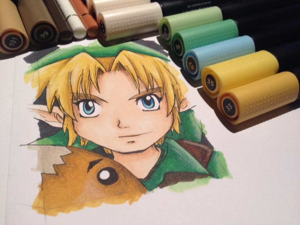 Link and the Goron Mask