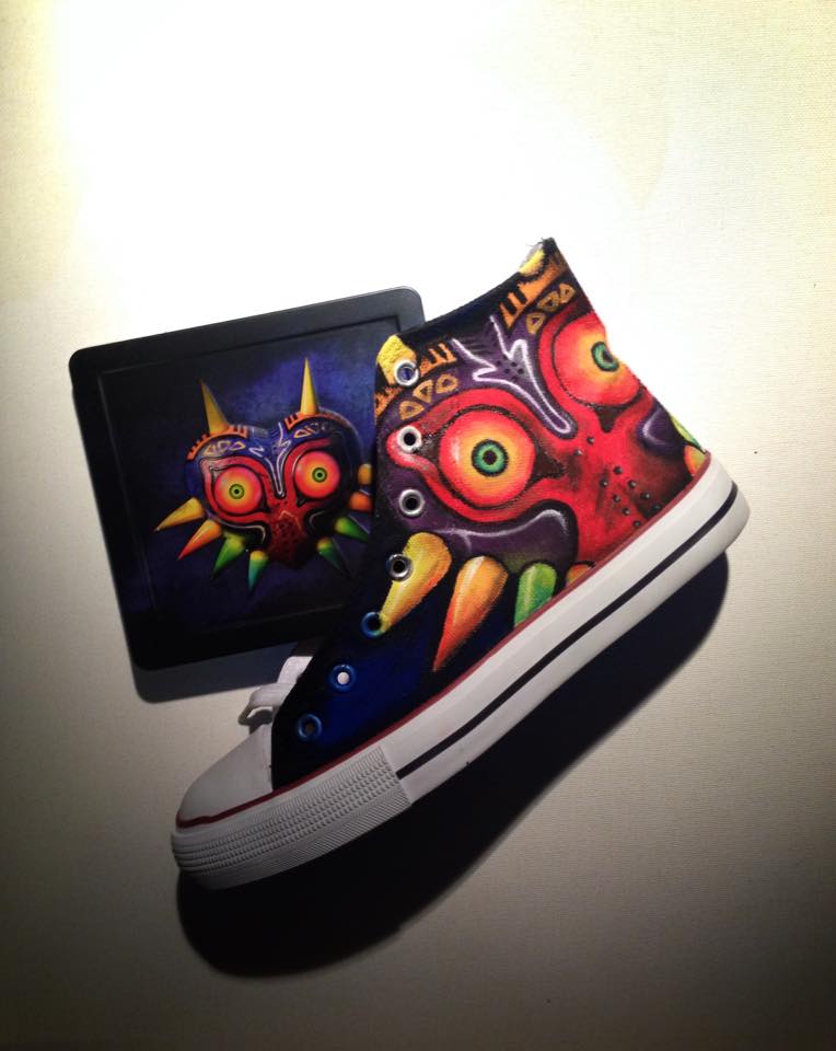 Majoras Mask Handpainted Shoes