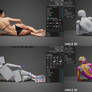 Side-lying female figure anatomy pose reference