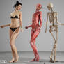 Female figure looking back