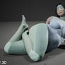 Plus-size female figure