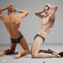 Kneeling male figure pose drawing references