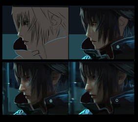 Noctis Final Fantasy Step by step