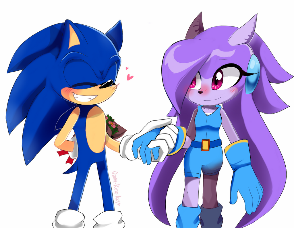 Art Trade with jack-hedgehog (sonic x lilac)