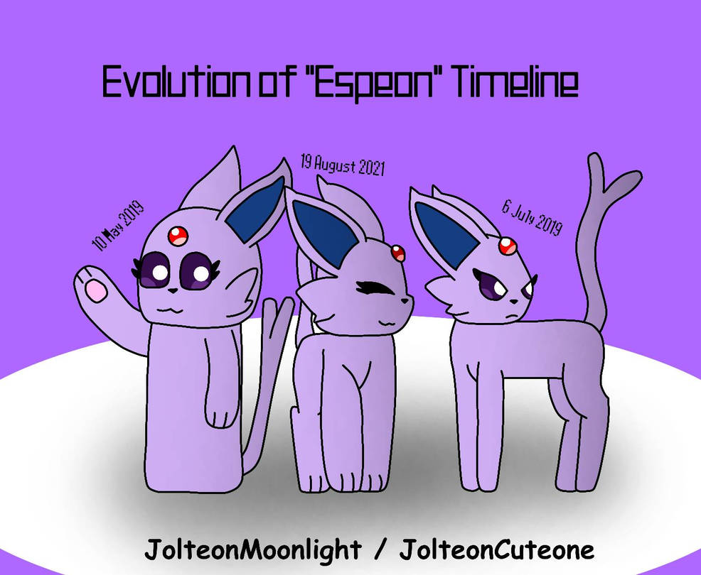 Evolution Of Timeline Espeon By JolteonCuteone On DeviantArt evolution-of-timeline-espeon-by-jolteoncuteone-on-deviantart