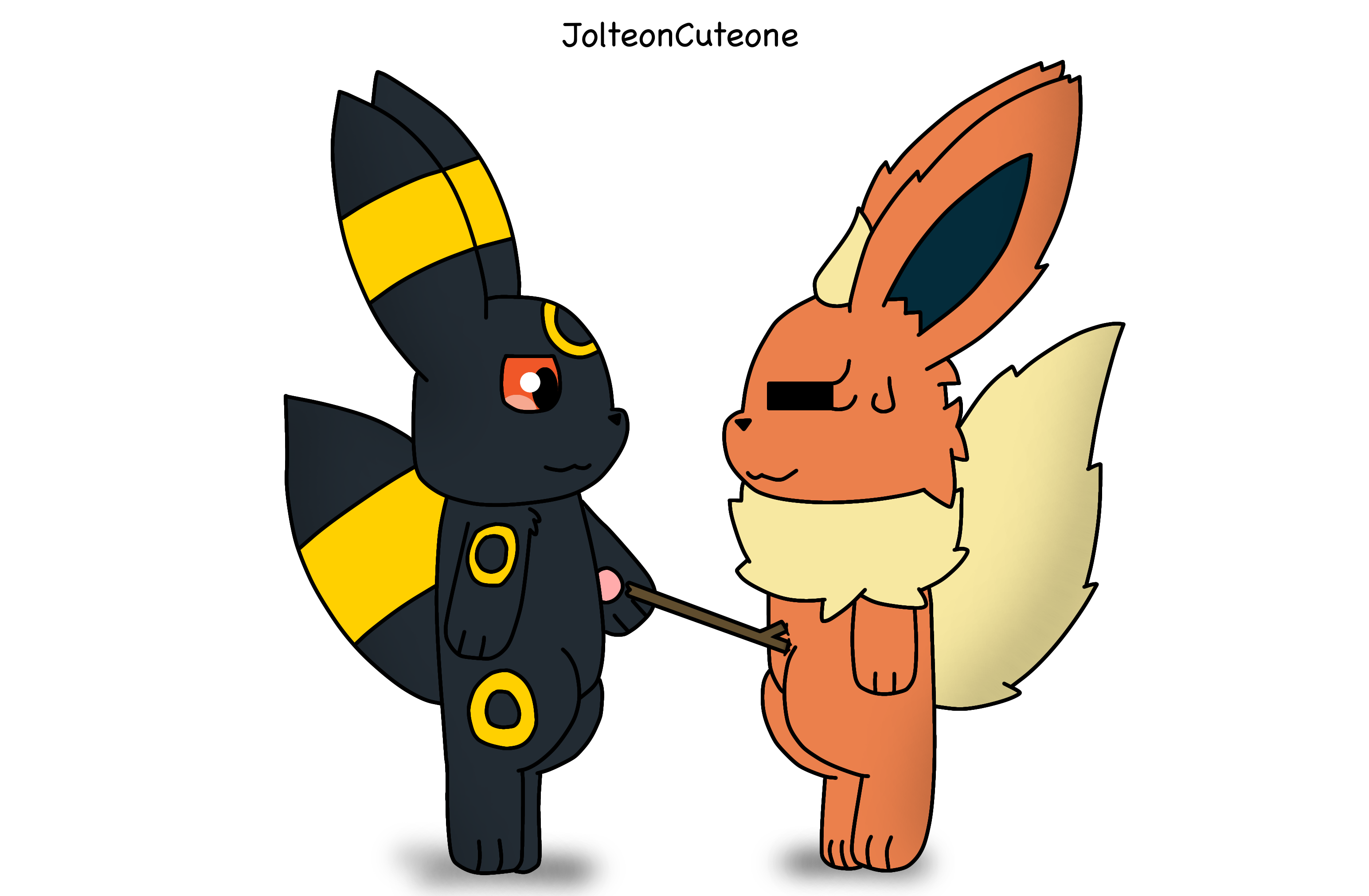 Umbreon and Flareon by Blitza by Eevee-Evolution-Club on DeviantArt