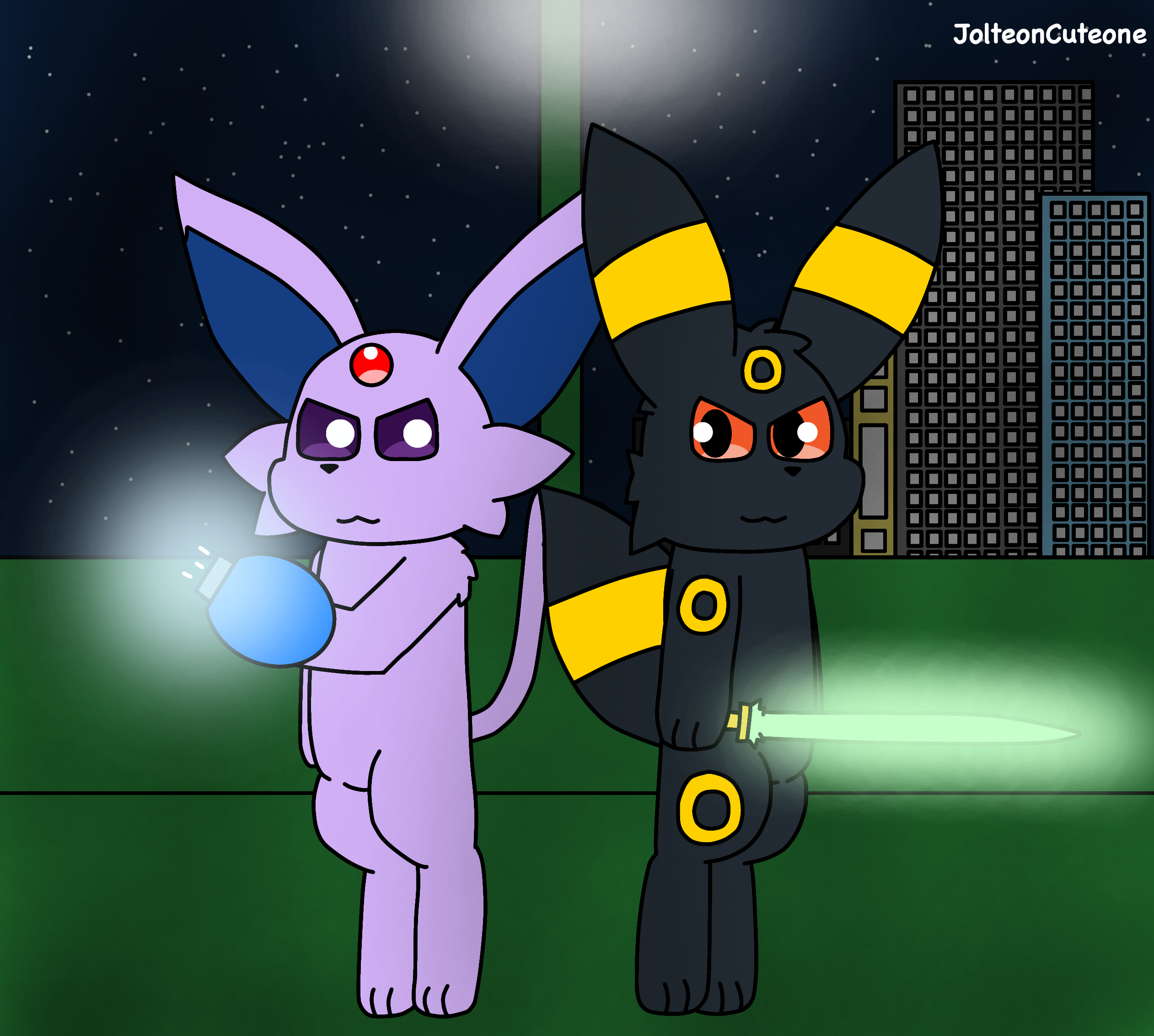 Umbreon and Flareon by Blitza by Eevee-Evolution-Club on DeviantArt