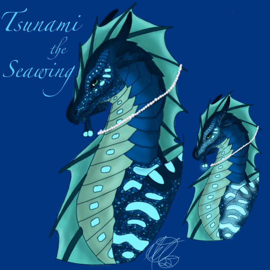 Tsunami the Seawing- Wings of Fire by Dragonflaw18 on DeviantArt