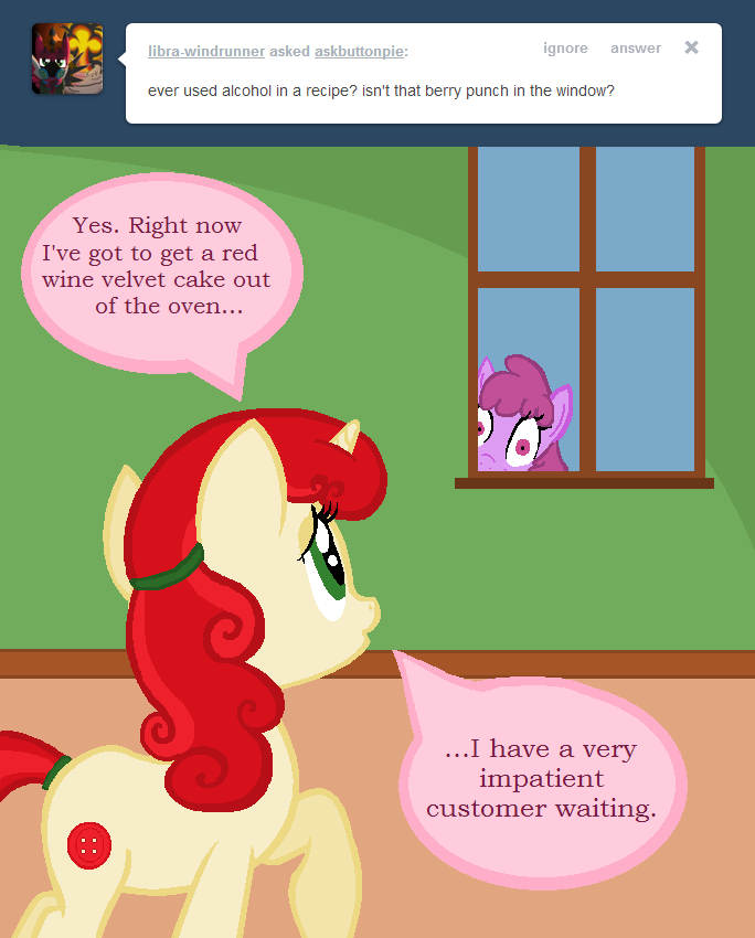 Ask Button Pie: Berry Punch Appearance