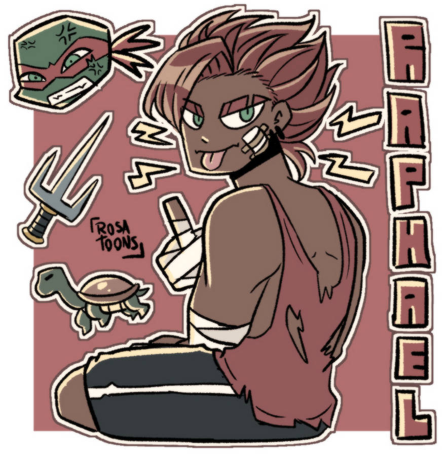 Tmnt Rise Ralph Humanized TMNT HUMAN - RAPHAEL by Rosatoons on DeviantArt