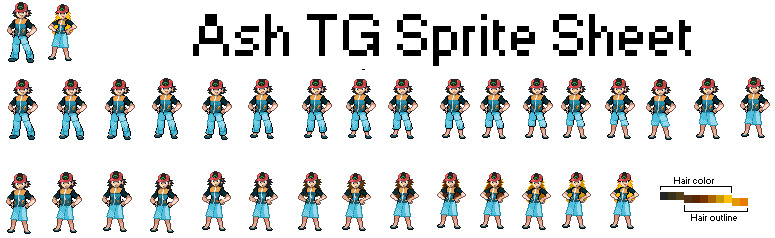 Ash TG Sprite Sheet