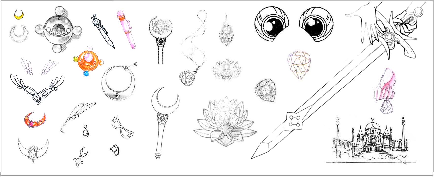 Sailor Moon: Season 2 Items (Manga and Crystal) by Joshuat1306 on DeviantArt