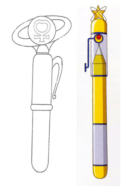 Sailor Moon Venus Pen Anime 1.25" Button GE-35156 Sailor Moon Venus Pen Anime 1.25" Button GE-35156