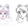 Queen Serenity - headshots (Manga, 1992 Anime and 