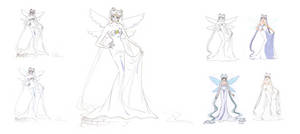 Moon Queen Serenity (Materials, Settei and Albiero