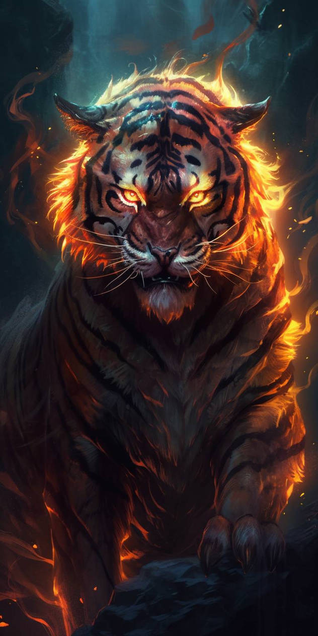 Fire tiger by Sylvester0102 on DeviantArt