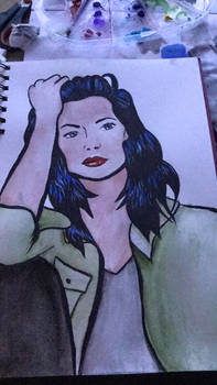 Laura Prepon pop art stylte 