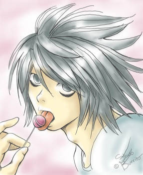 L Lasciviously Licks Lollipop