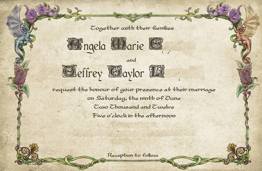 A Fantastical Wedding Invitation