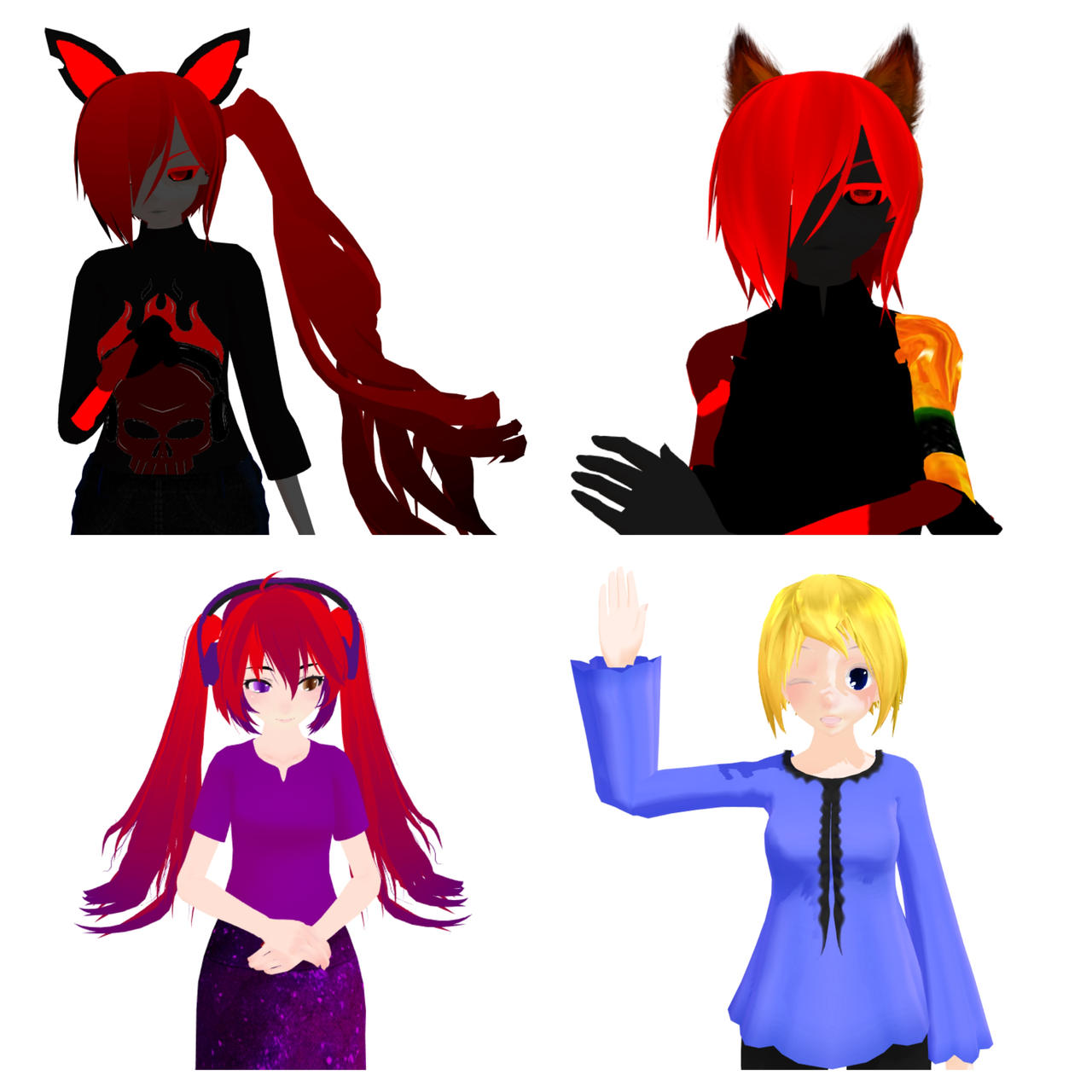 The Main Four MMD Model Showcase! by SonicEXEAndSallyEXE on DeviantArt