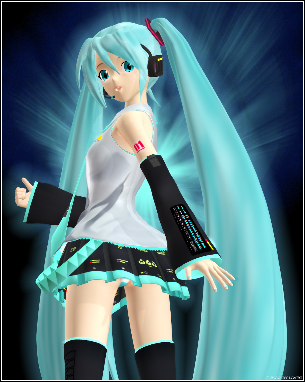 Hatsune Miku Hitchhiking