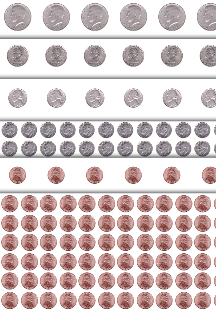 US Coins Photoshop Patterns