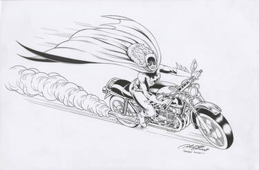 Batgirl by Al Rio, Inked by Walden Wong