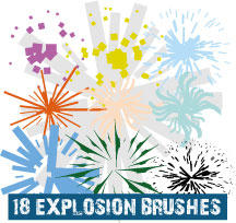Explosion Scatter Illustrator Brushes by Brushportal on DeviantArt