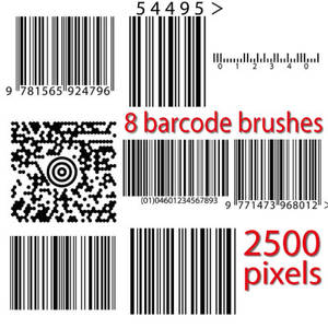 Barcode Photoshop Brushes