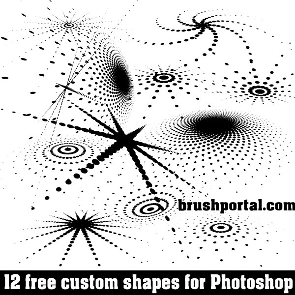 Custom Dots Geometric Dots Custom Shapes - Free set by Brushportal on DeviantArt