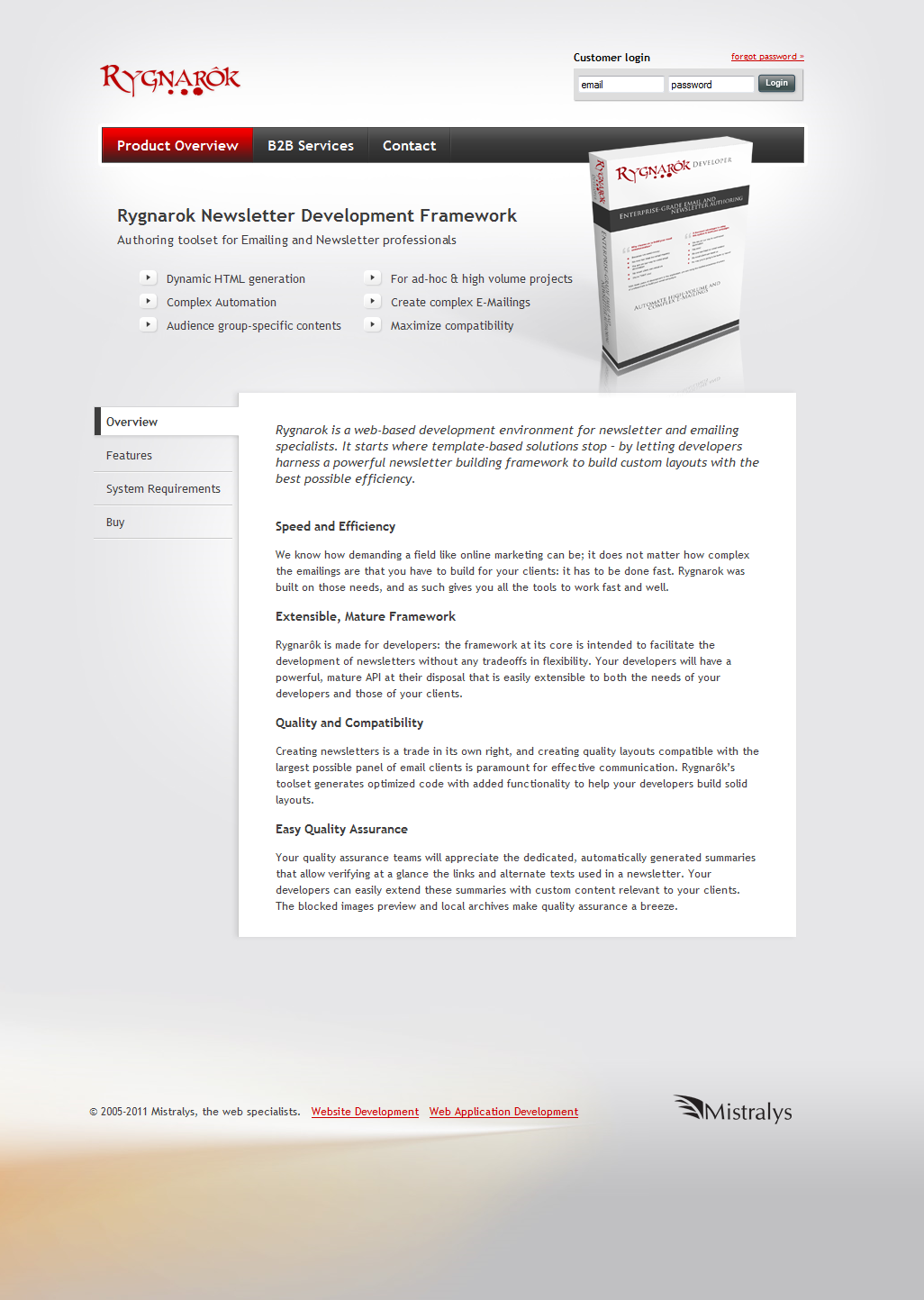 Rygnarok Website Layout by AeonOfTime